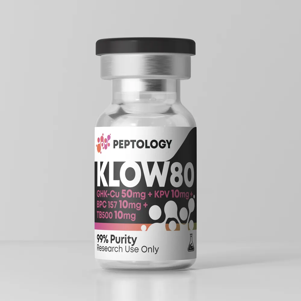 KLOW80 – Регенеративна формула (GHK‑Cu 50mg + TB‑500 10mg + BPC‑157 10mg + KPV 10mg)